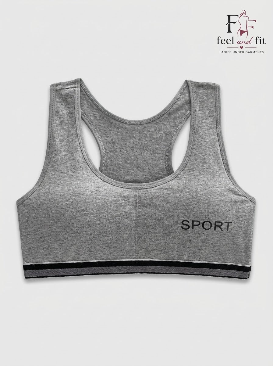 Pack Of 3 Padded Sports Bra for Girls