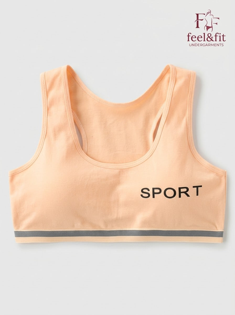 Pack Of 3 Padded Sports Bra for Girls