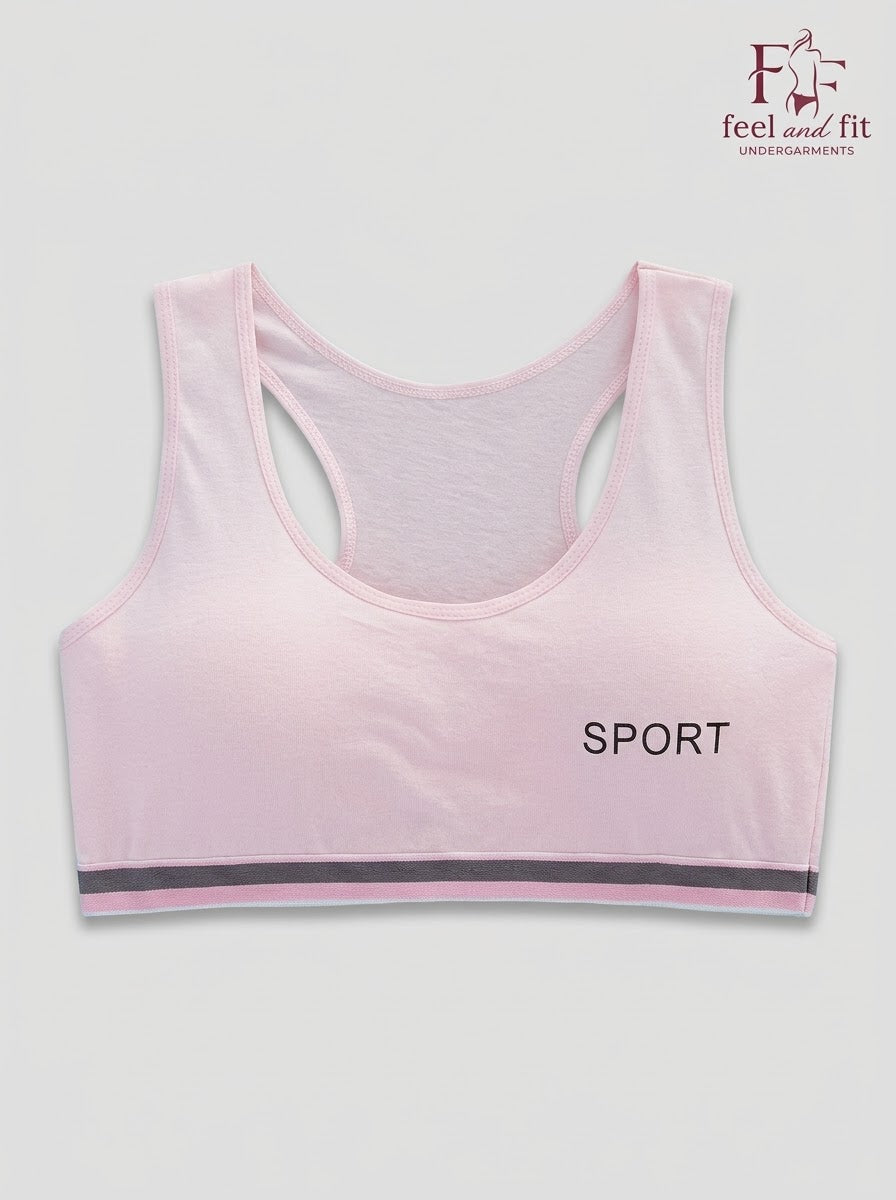 Pack Of 3 Padded Sports Bra for Girls