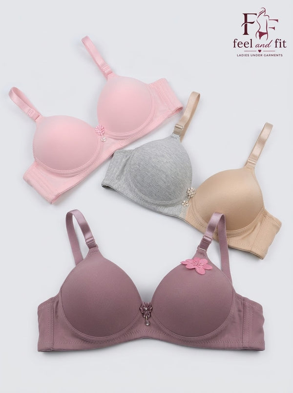 Premium Seamless Bra Pack of-3